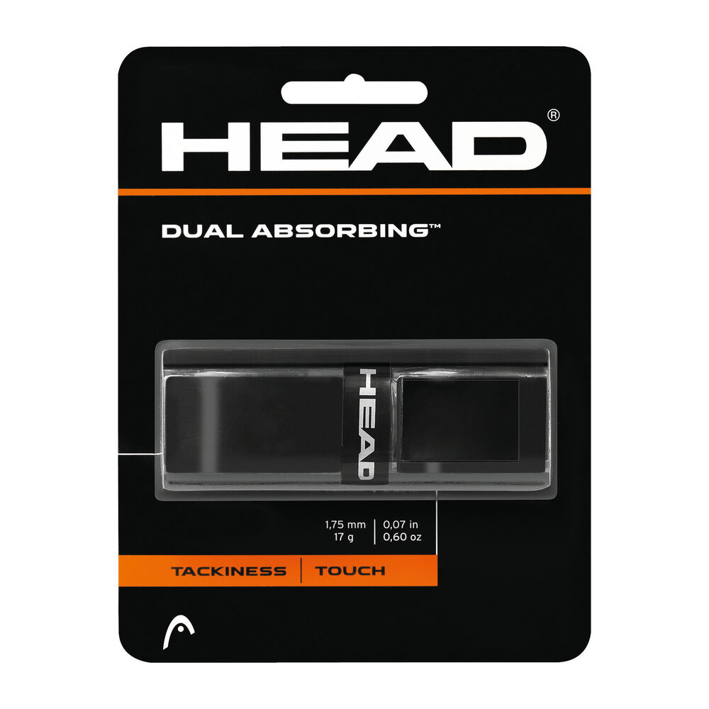 Head Dual Absorbing 1er Pack Tennisbasisgriffband Größe: nosize 285034-bk