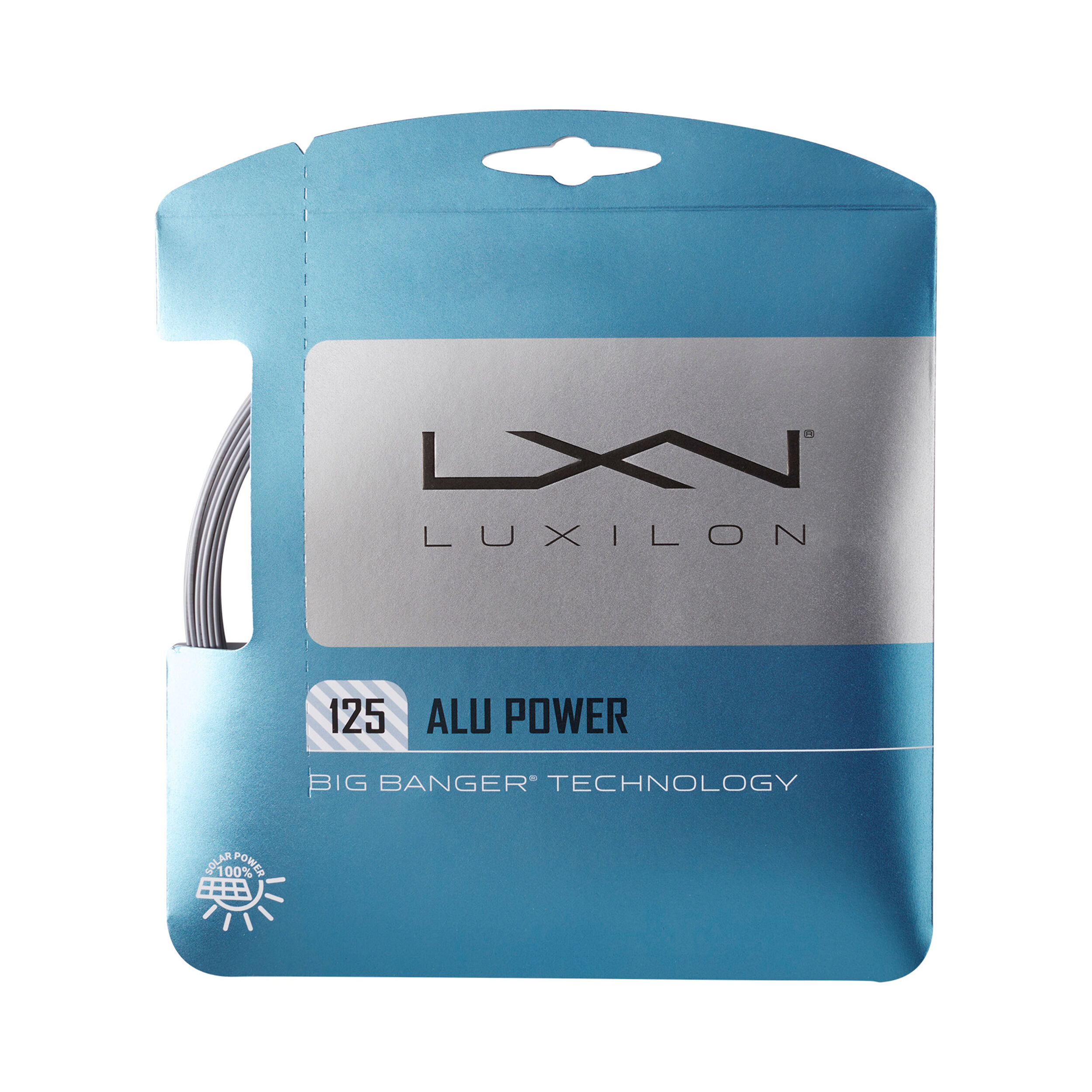 Luxilon Unisex Tennissaite Alu Power Soft silber