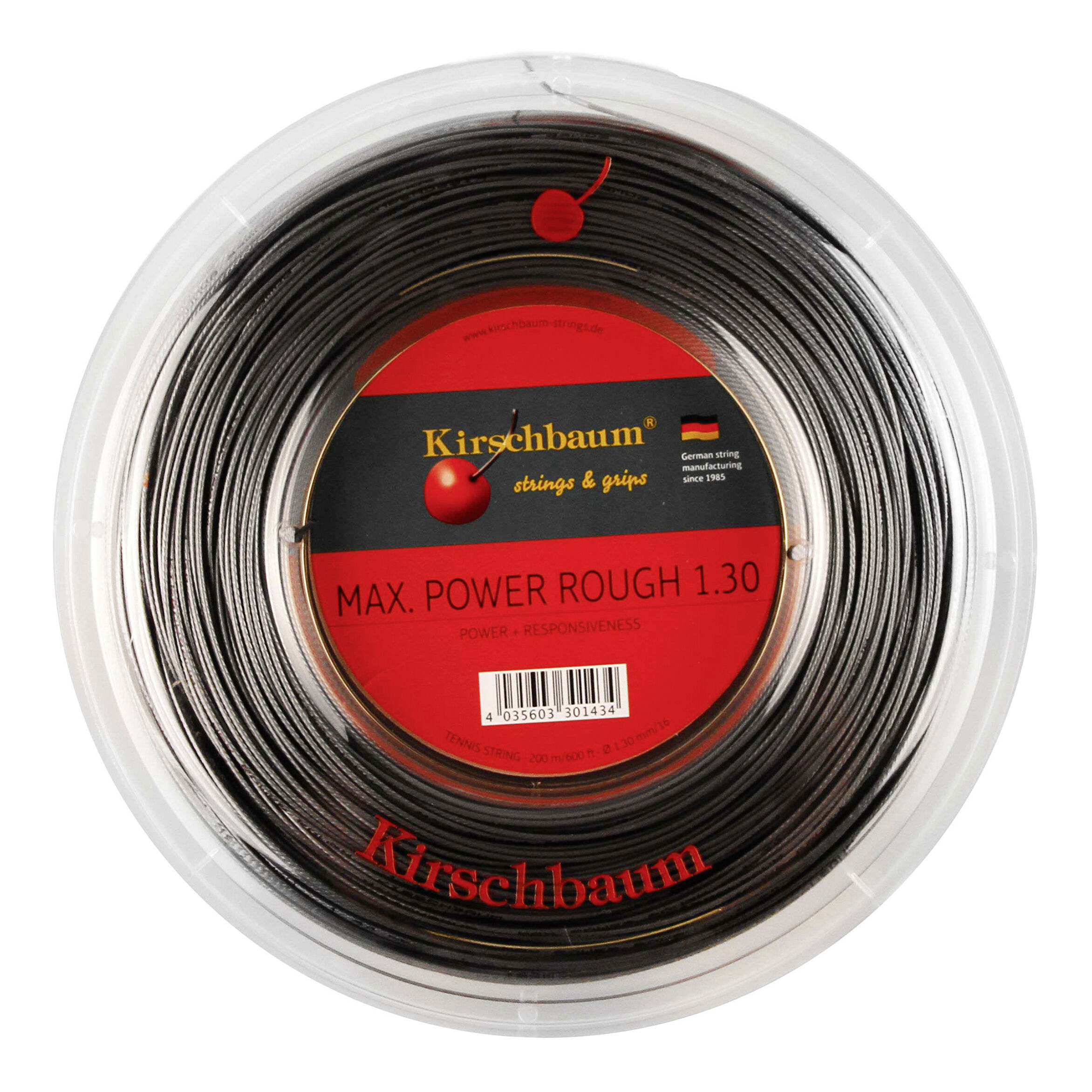 Kirschbaum Saitenrolle Max Power, Anthrazit, 1,30 x 200m, 010526021810 