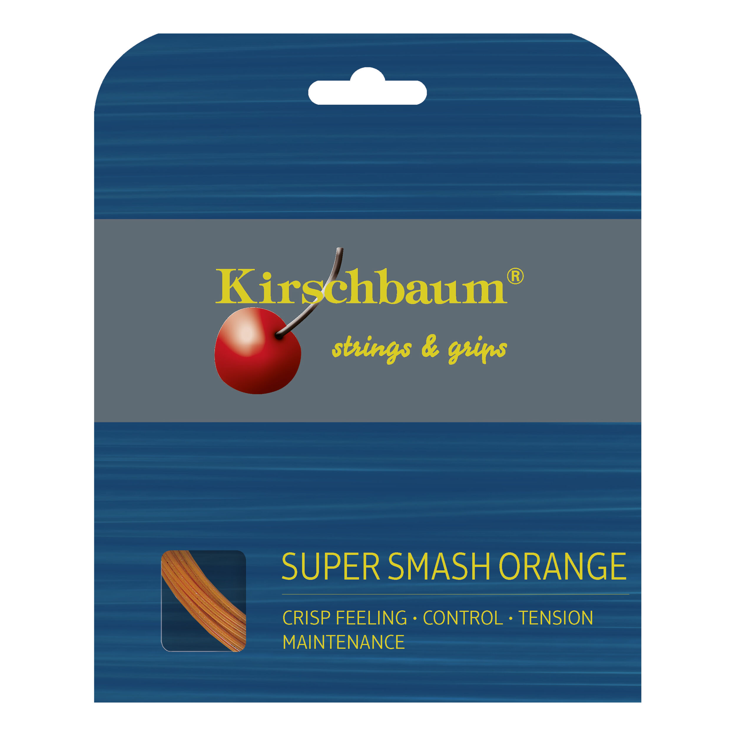 Kirschbaum Smash Orange 1,23 mm 200 m Tennissaiten 0,25€/m