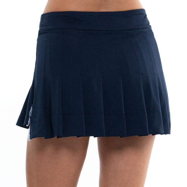 High-Low Pleated Skirt