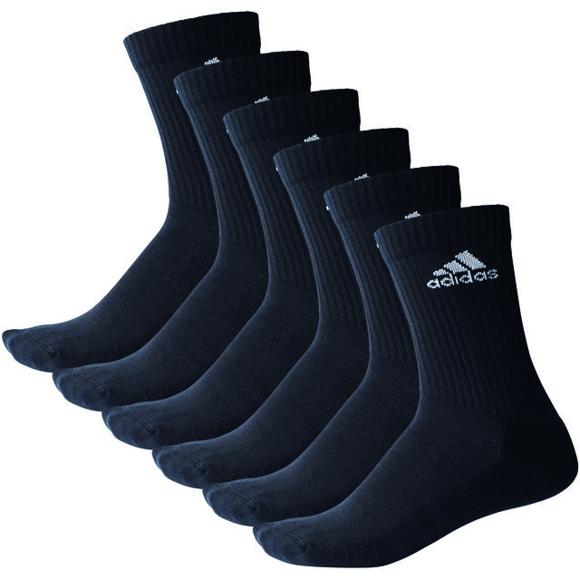 3S Performance Crew Half Cushioned Socks (6er Pack)