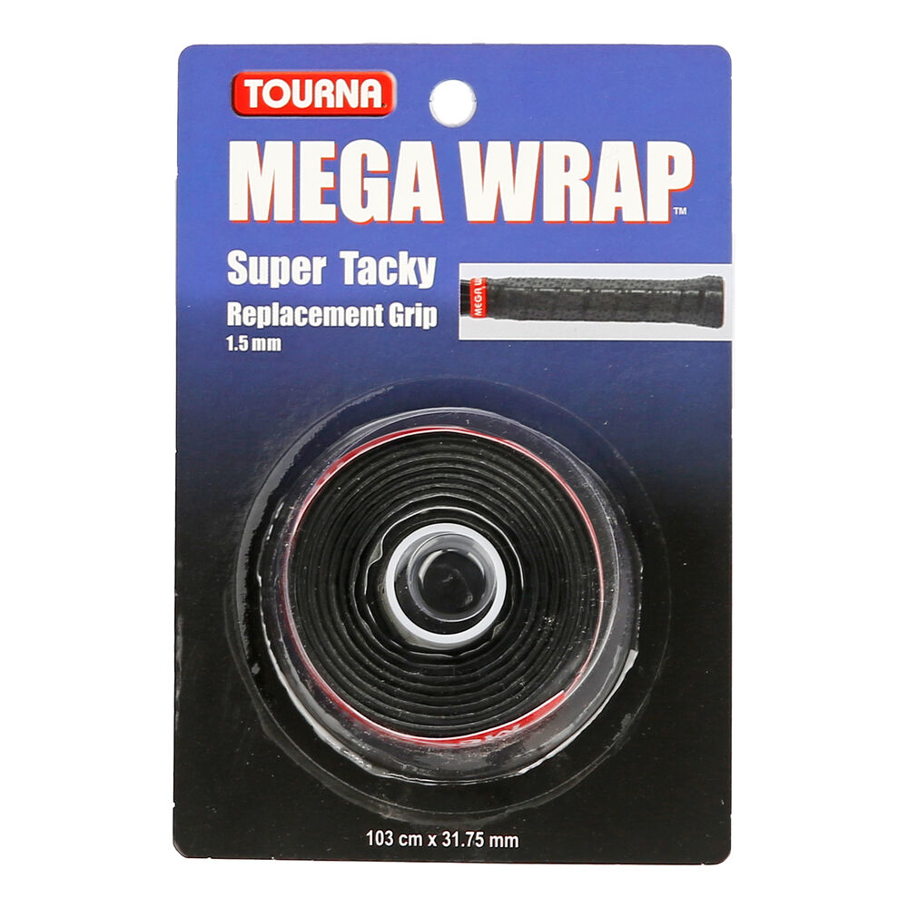 Tourna Mega Wrap 1er Pack Tennisbasisgriffband Größe: nosize MW-BK