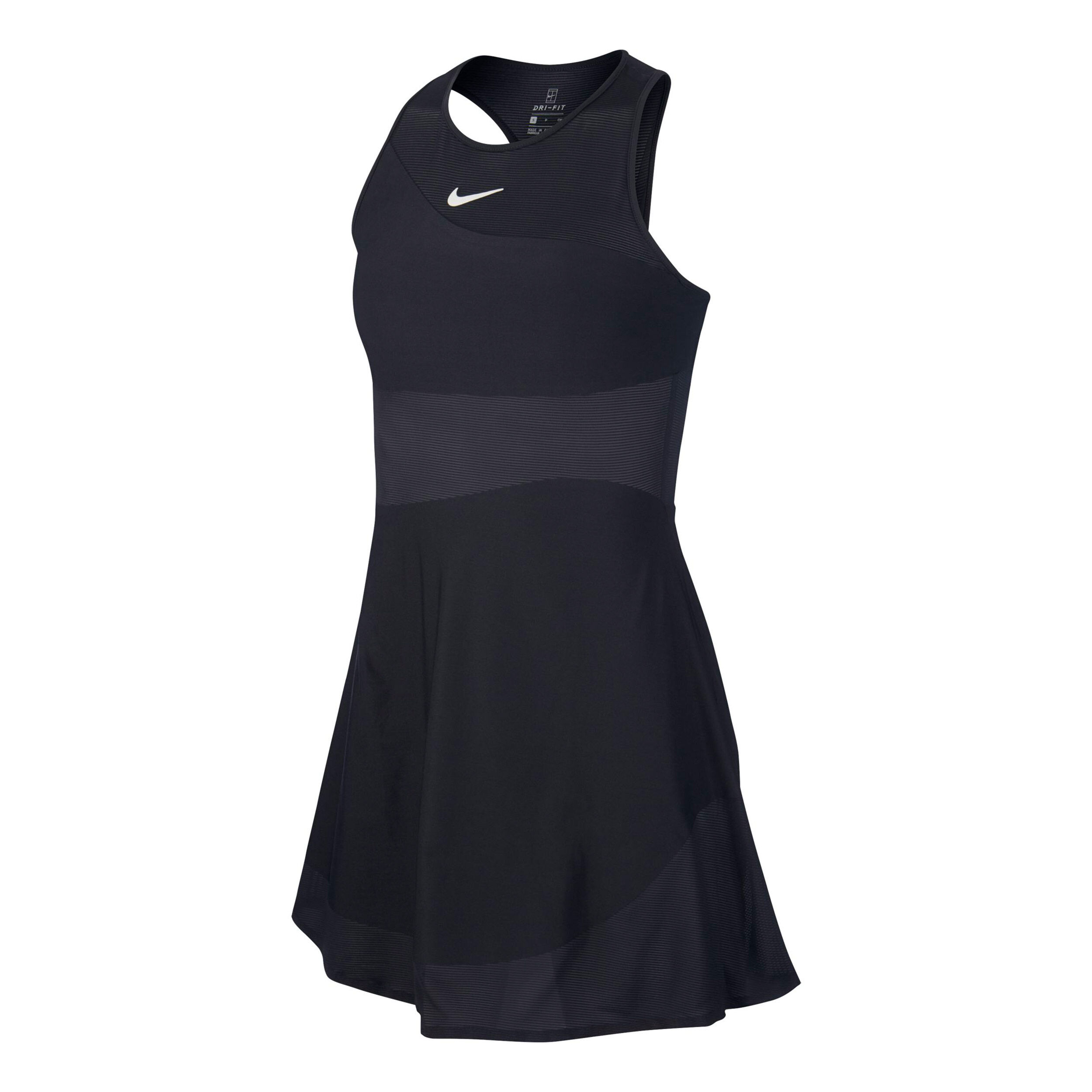 Nike Court Kleid Damen - Schwarz, Weiß 