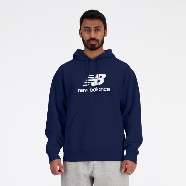 New Balance Stacked Logo French Terry Hoodie